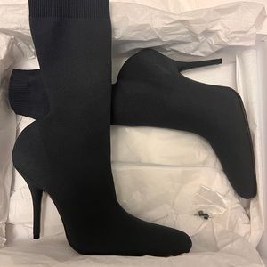 Steel Grey Balenciaga Knife Boots